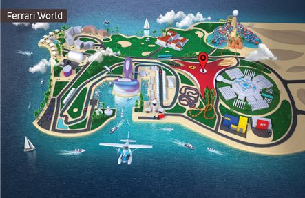 Ferrari World Abu Dhabi - Map